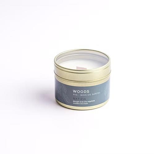 Bougie artisanale parfumée Woods | Natizia